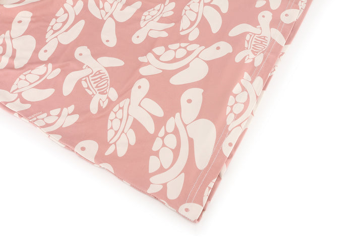 Baby Nursing Carseat Cover Aloha Turtle Pink