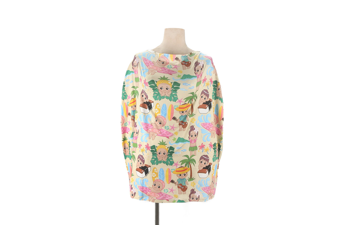 Baby Nursing Carseat Cover Angels Beige