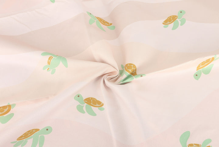 Beach Towel Reversible Aloha Turtles Blue
