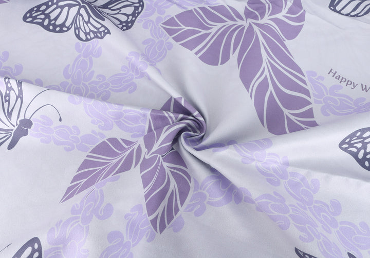 Sand-free Reversible Beach Towel Butterfly Navy Butterfly Purple