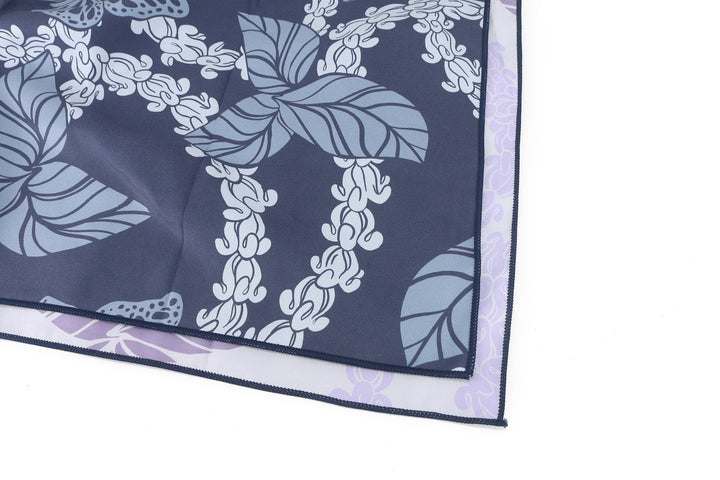 Sand-free Reversible Beach Towel Butterfly Navy Butterfly Purple