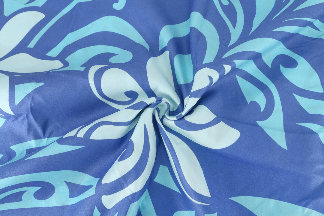 Sand-free Reversible Beach Towel Tiare Infinity Black Tiare Infinity Blue