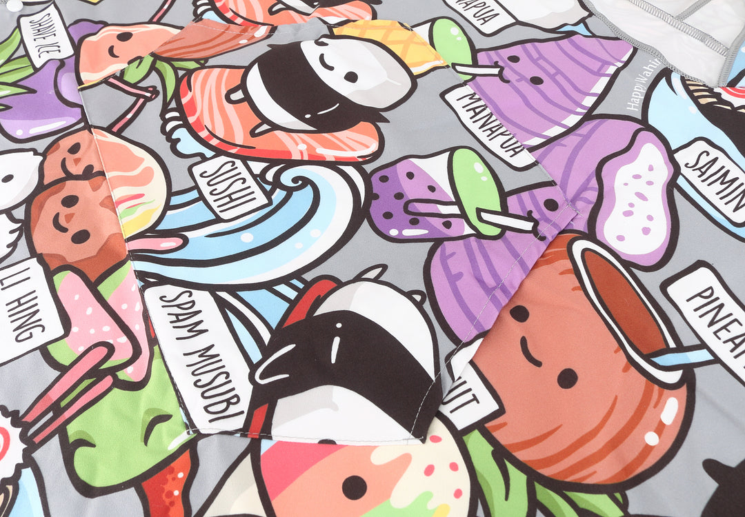 Hooded Beach Towel Kids Craving Hawaii Grey