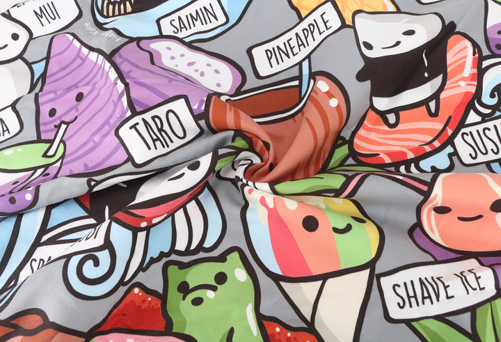 Hooded Beach Towel Kids Craving Hawaii Grey