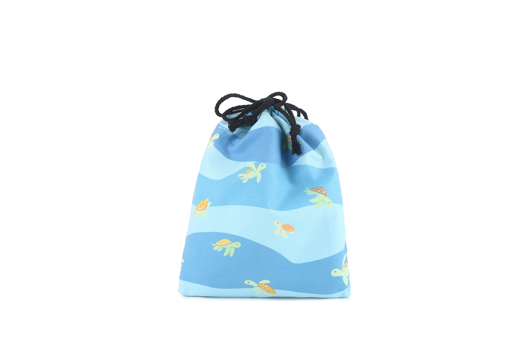 Hooded Beach Towel Kids Aloha Turtles Blue