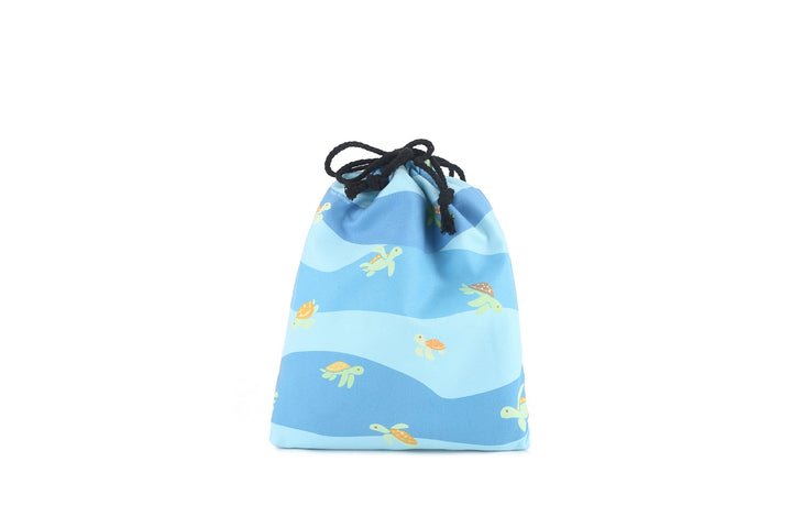 Hooded Beach Towel Kids Aloha Turtles Blue