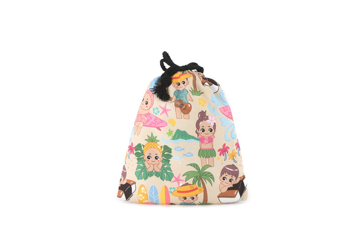 Hooded Beach Towel Kids Angels Beige