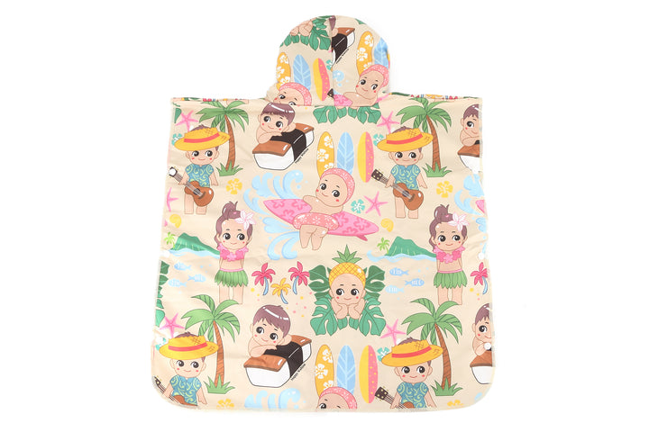 Hooded Beach Towel Kids Angels Beige