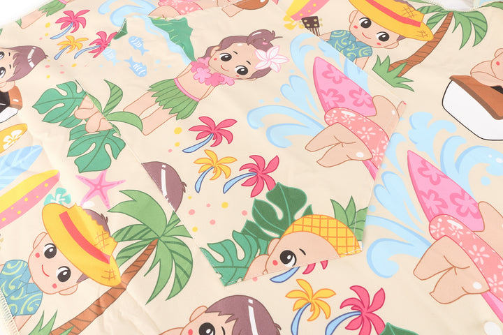 Hooded Beach Towel Kids Angels Beige