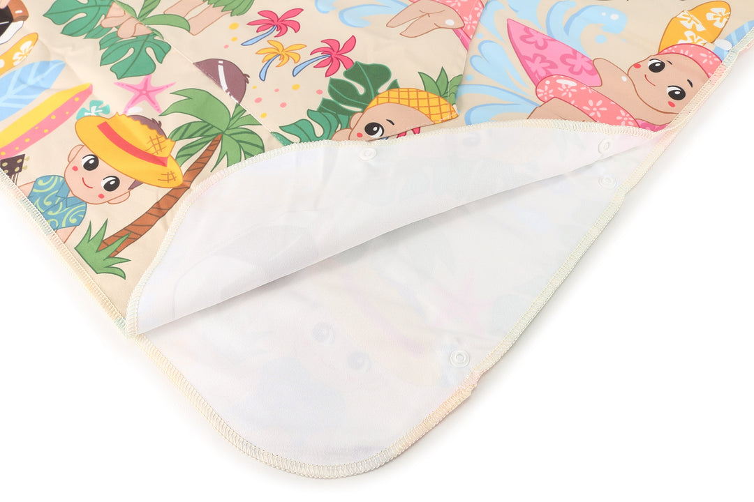 Hooded Beach Towel Kids Angels Beige