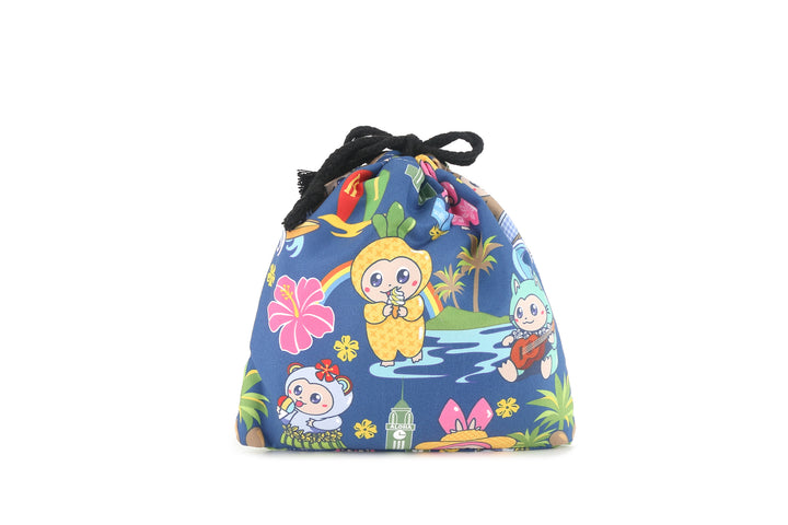 Hooded Beach Towel Kids Aloha Monsters Navy