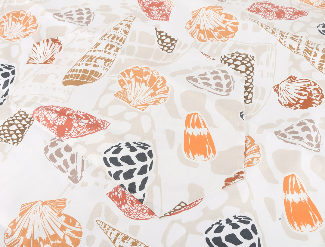 Hooded Beach Towel Teenager Cone Shells White