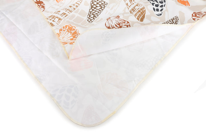 Hooded Beach Towel Adult Cone Shells White