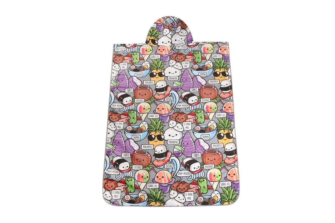 Hooded Beach Towel Adult Craving Hawaii Grey