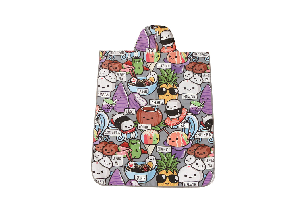 Hooded Beach Towel Teenager Craving Hawaii Grey