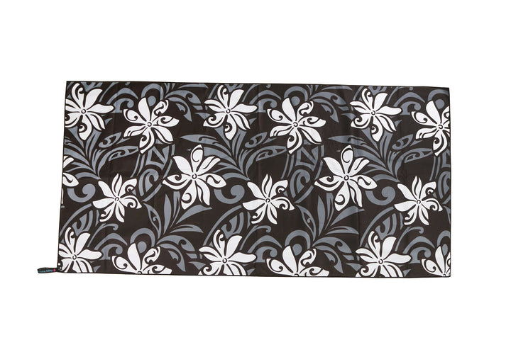 Sand-free Reversible Beach Towel Tiare Infinity Black Tiare Infinity Blue