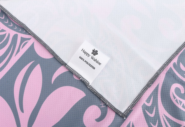 Cool Towel Tapa Tiare Pink Grey