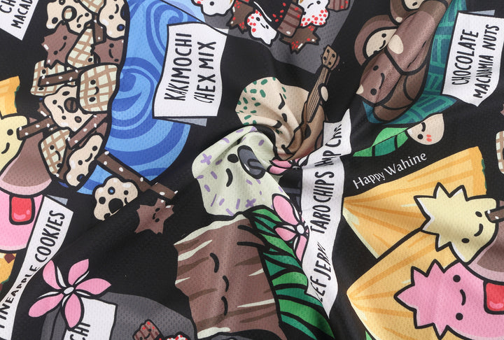 Cool Towel Local Snacks Black