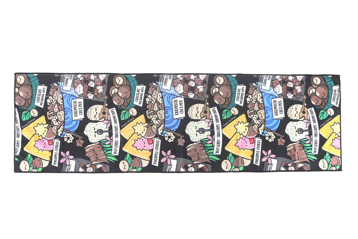 Cool Towel Local Snacks Black