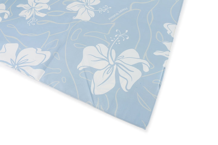 Pareo Keala Hibiscus Monstera Blue