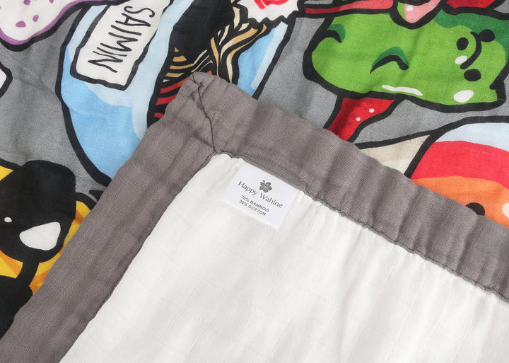 Luxury Bamboo Blanket Craving Hawaii Grey