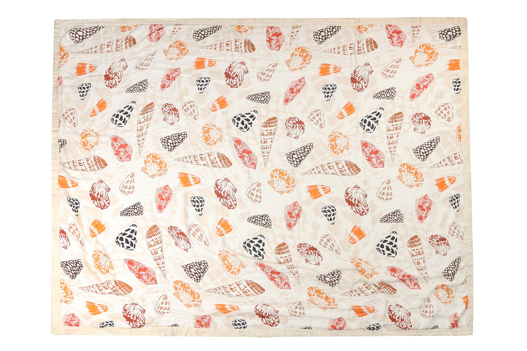 Luxury Bamboo Blanket Cone Shells White