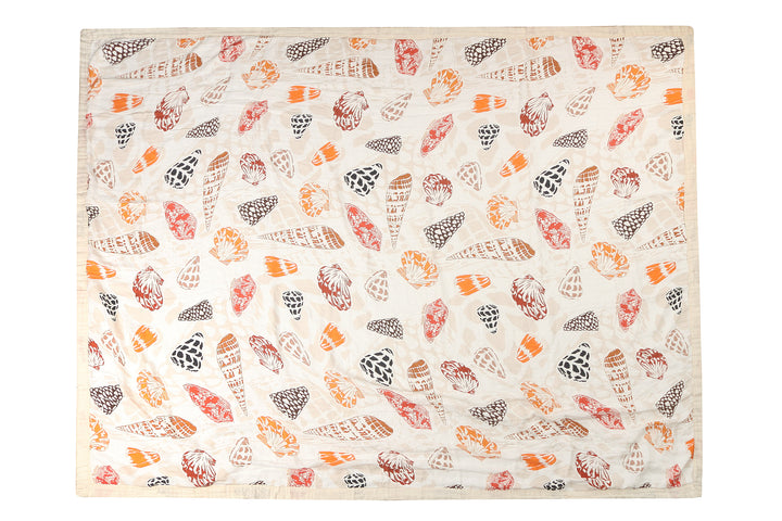 Luxury Bamboo Blanket Cone Shells White