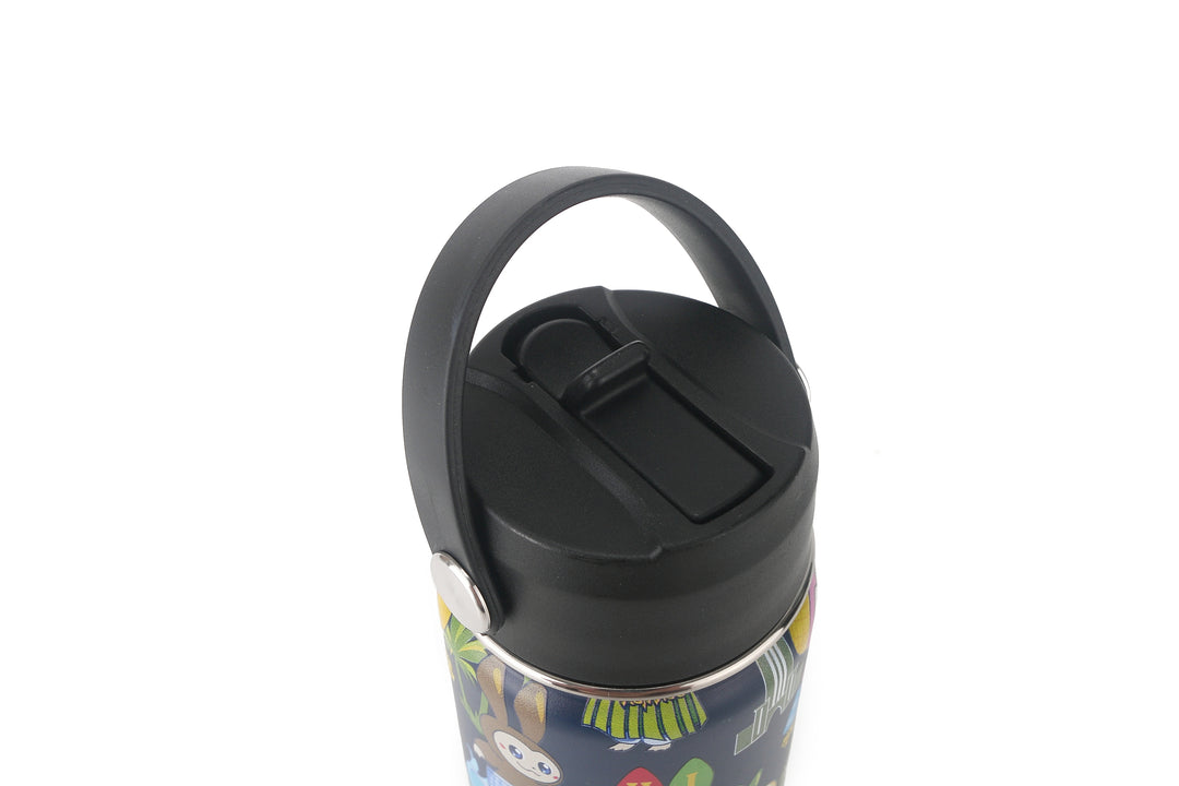 Insulated Water Bottle 12oz Aloha Monsters Navy