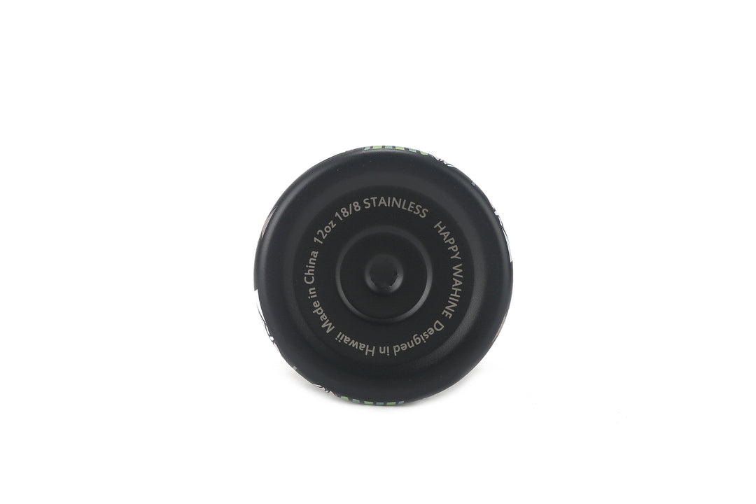 Insulated Water Bottle 12oz Local Snacks Black