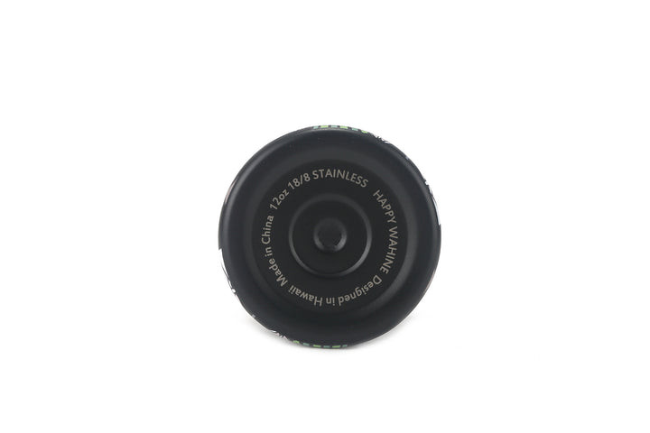 Insulated Water Bottle 12oz Local Snacks Black
