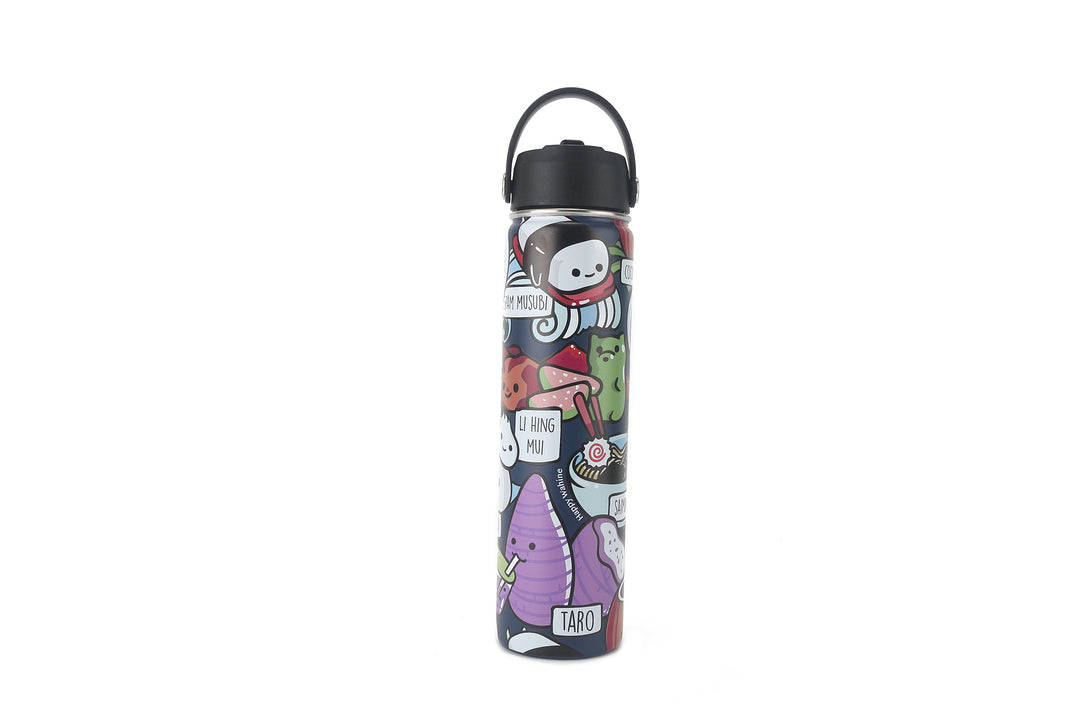 Insulated Water Bottle 24oz Craving Hawaii Navy