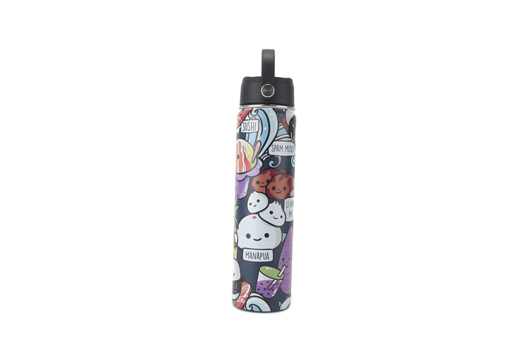 Insulated Water Bottle 24oz Craving Hawaii Navy
