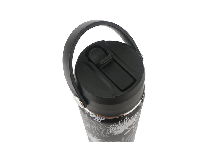 Insulated Water Bottle 24oz Lehua Black