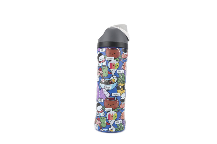 Insulated Water Bottle 24oz Snap Craving Hawaii Blue