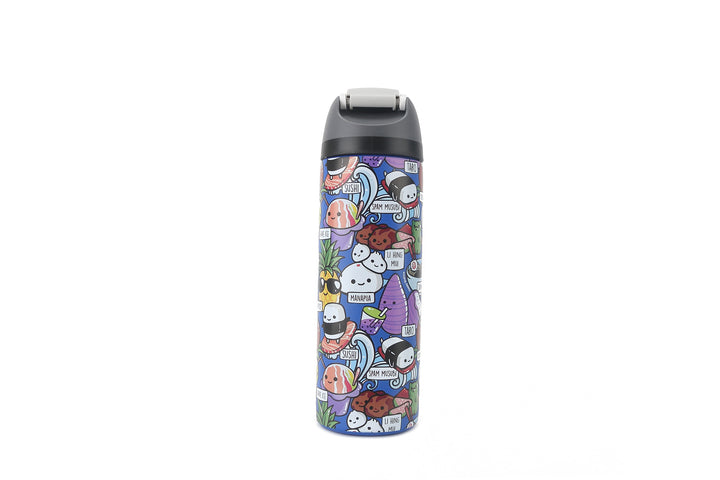 Insulated Water Bottle 24oz Snap Craving Hawaii Blue