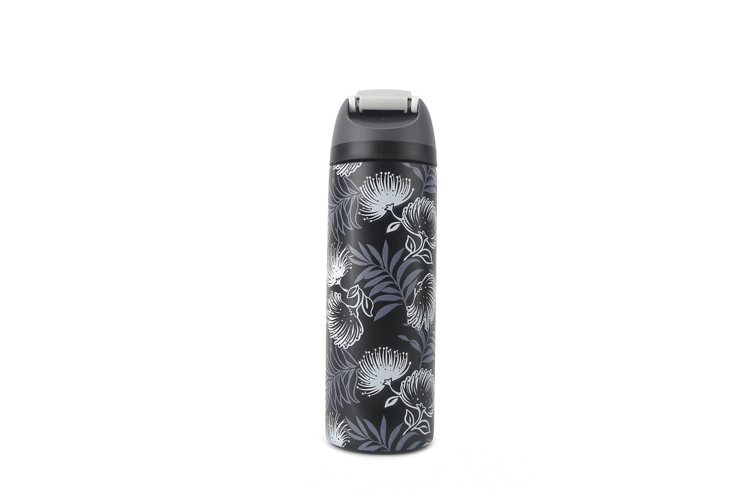 Insulated Water Bottle 24oz Snap Lehua Black