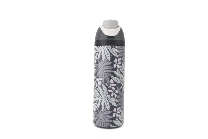 Insulated Water Bottle 24oz Snap Lauae Dark Grey