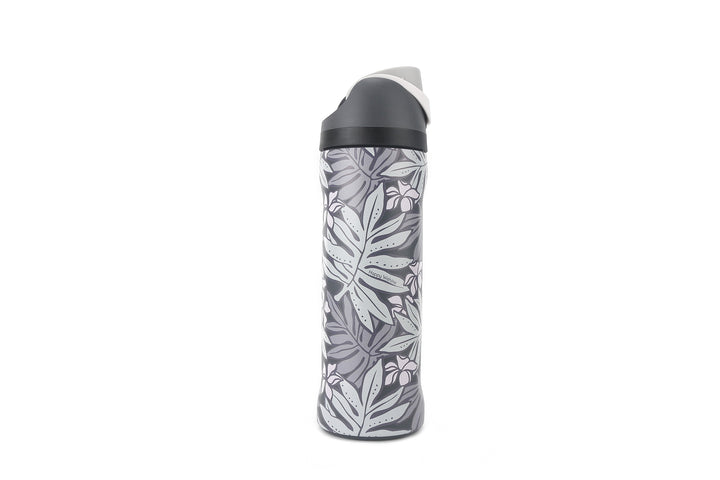Insulated Water Bottle 24oz Snap Lauae Dark Grey