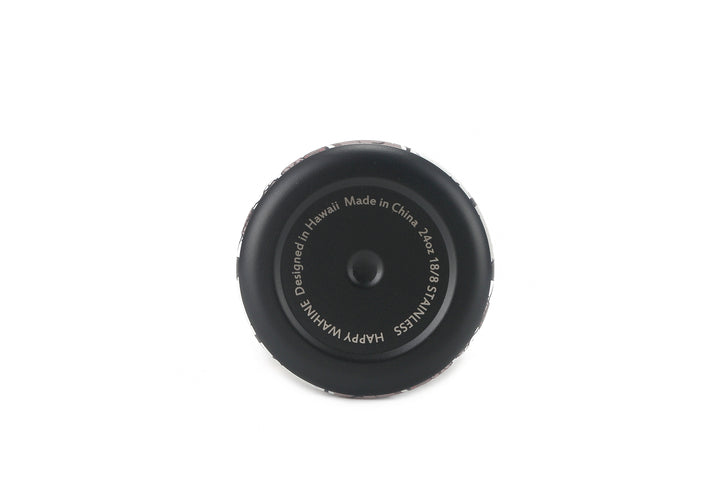 Insulated Water Bottle 24oz Snap Local Snacks Black