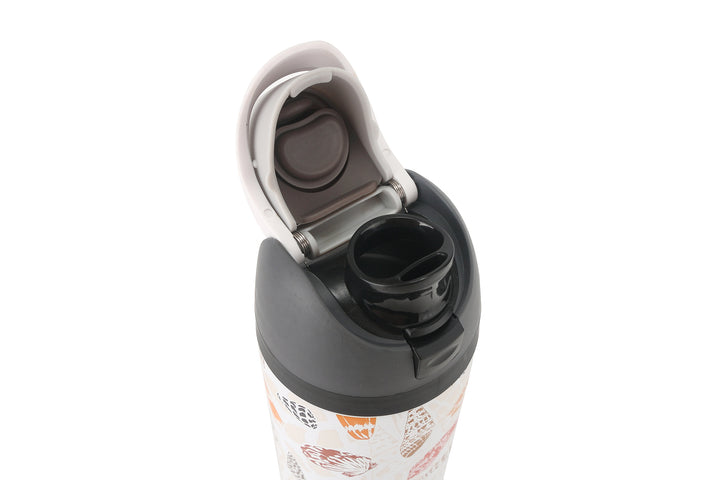 Insulated Water Bottle 24oz Snap Cone Shells White