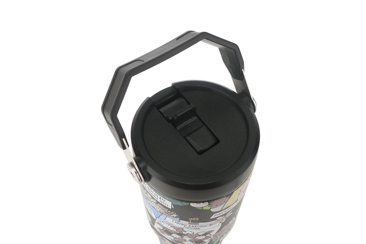 Insulated Water Bottle 30oz Local Snacks Black