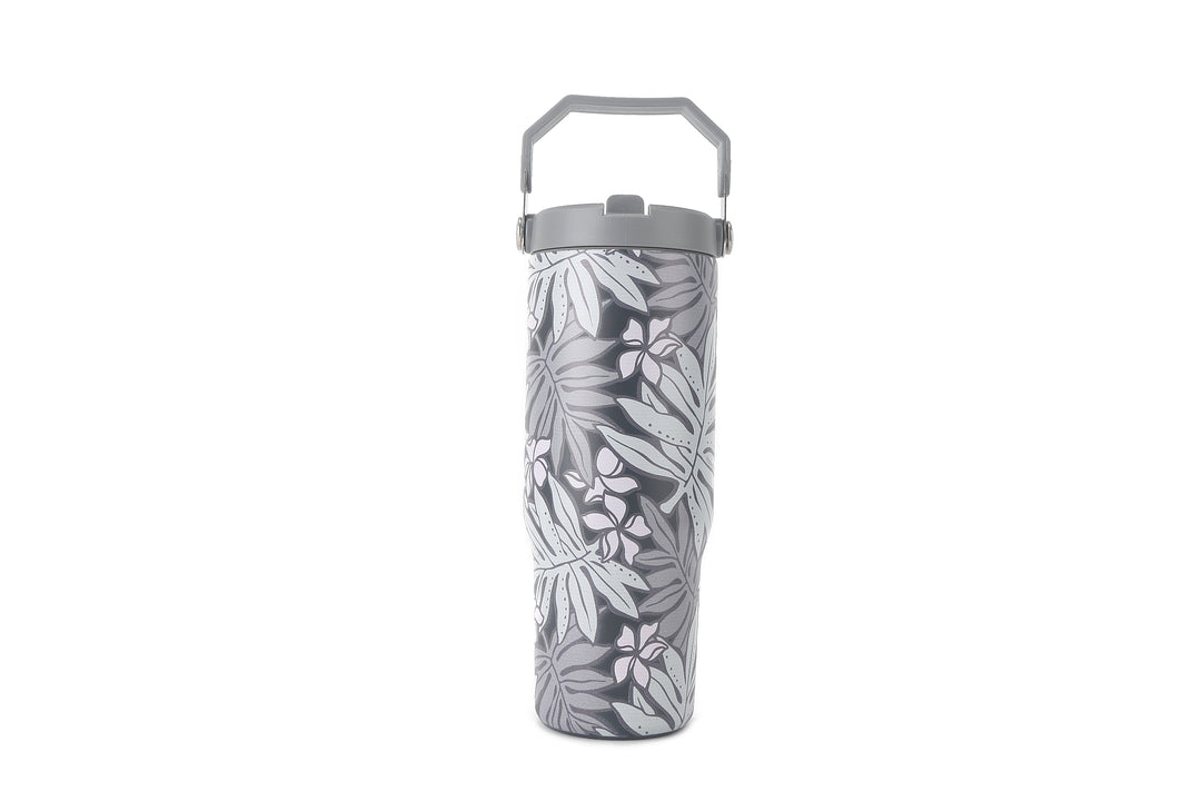 Insulated Water Bottle 30oz Lauae Dark Grey