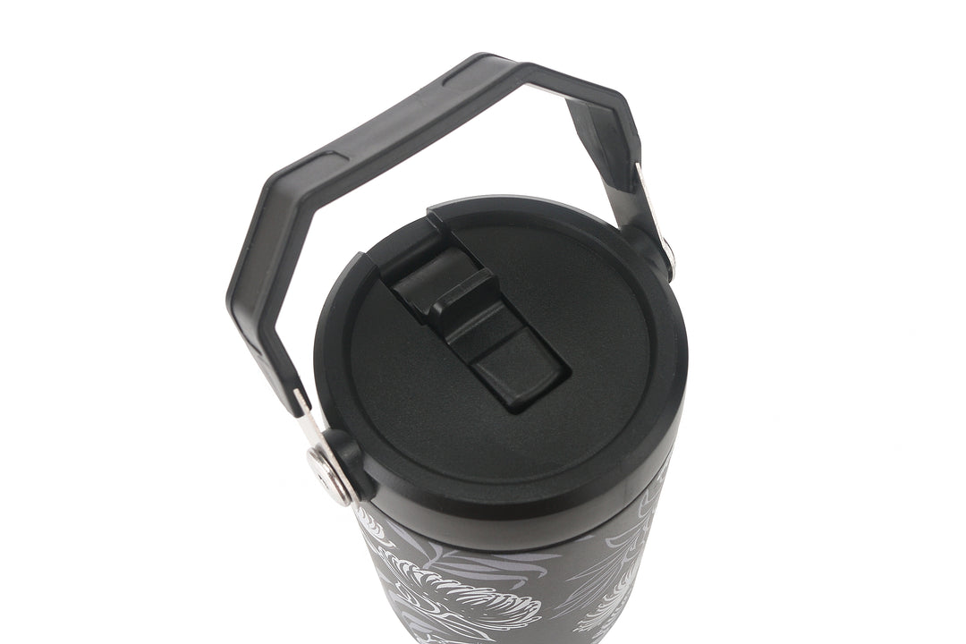 Insulated Water Bottle 30oz Lehua Black