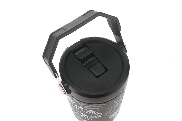 Insulated Water Bottle 30oz Lehua Black