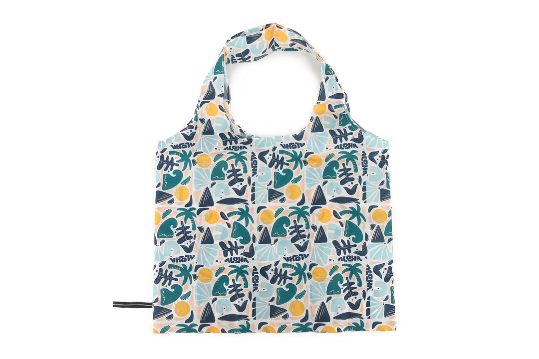 Foldable Bag Jake Aloha Abstract Beige