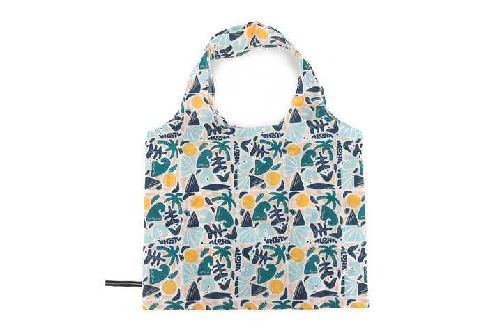 Foldable Bag Jake Aloha Abstract Beige