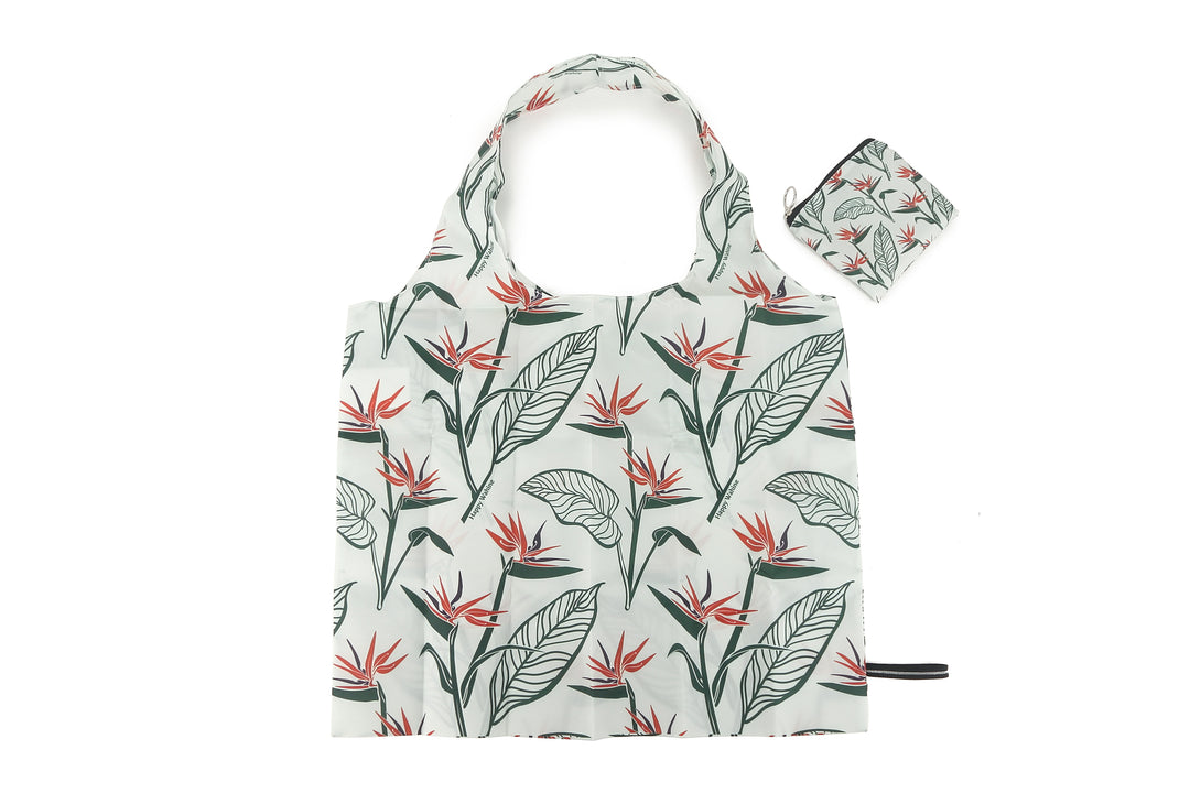 Foldable Bag Jake Bird of Paradise Beige