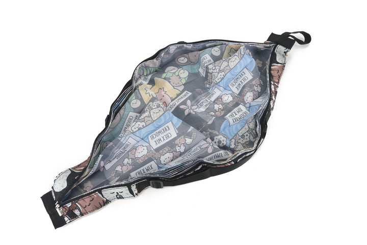 Foldable Bag Jazmine Local Snacks Black