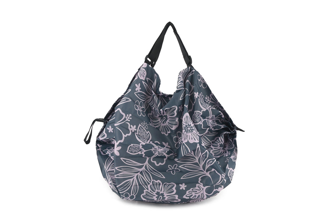 Foldable Bag Jazmine Cherry Blossom Pink Grey