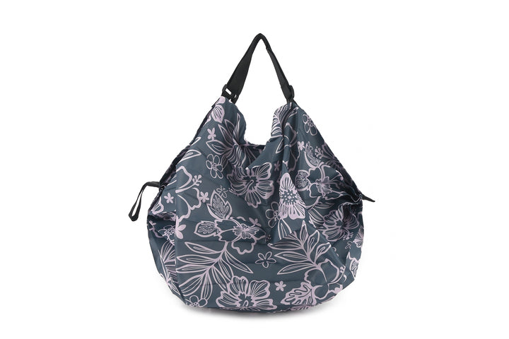 Foldable Bag Jazmine Cherry Blossom Pink Grey